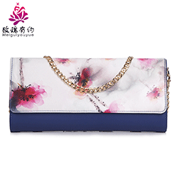 玫瑰有约真丝包传统融合时尚元素女士链条包中国风宴会手拿包礼服包